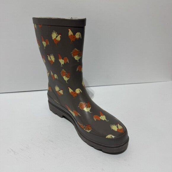Western Chief Womens Refined Rain Boots Roosters Size 9 M - Picture 2 of 6